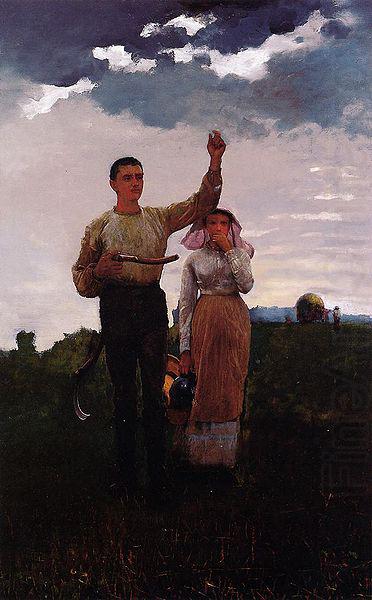 Answering the Horn 1876 Winslow Homer, Painting, Winslow Homer